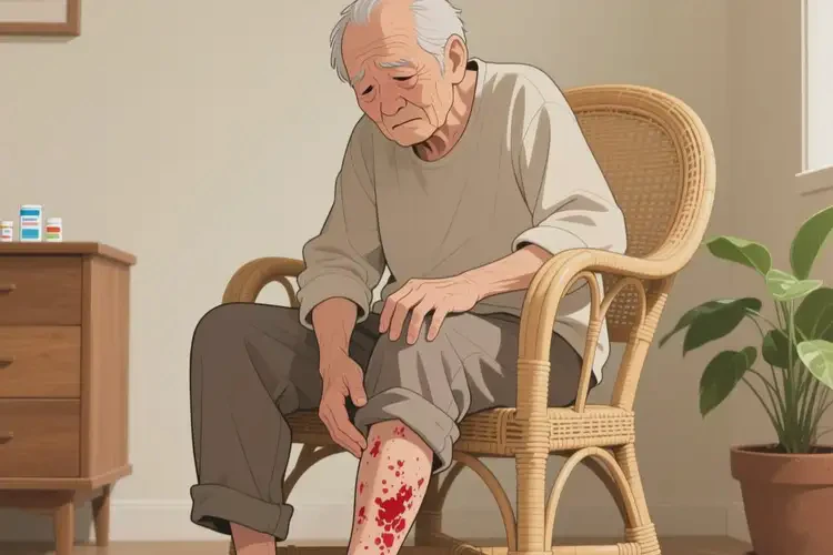 老人小腿容易長濕疹不管它會(huì)自己好嗎(圖3)