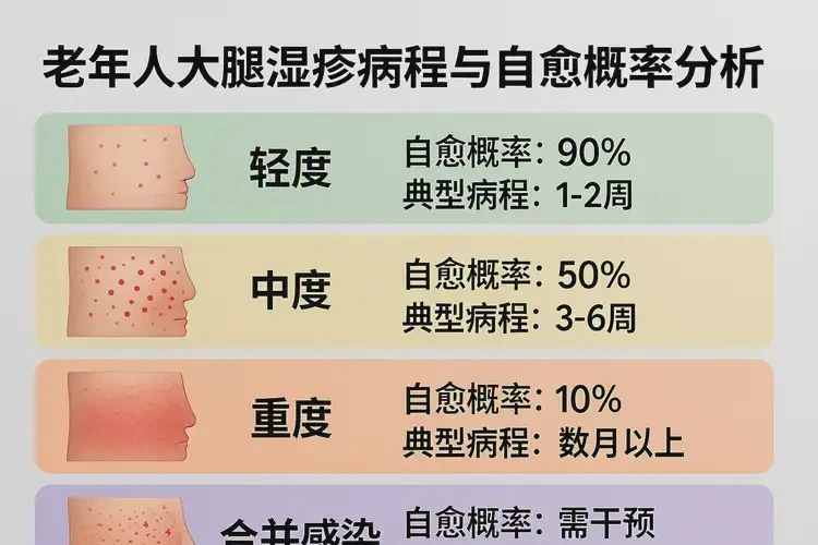 老人大腿起濕疹不管它會(huì)自己好嗎(圖2)