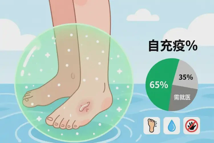 青少年腳上容易起濕疹不管它會自己好嗎(圖2)