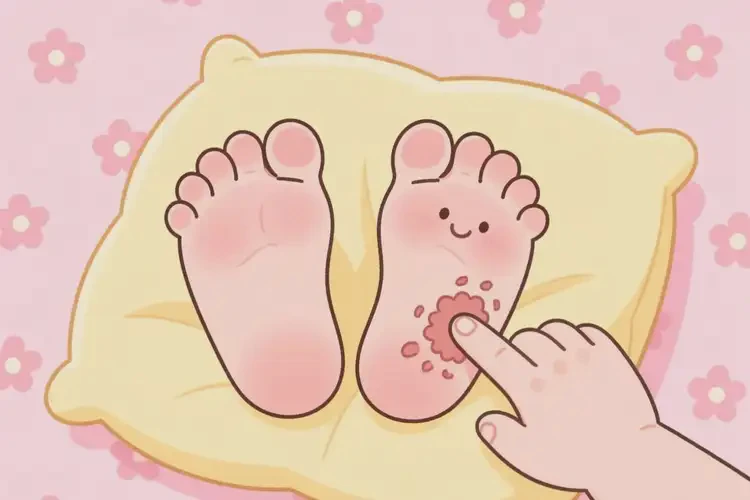 幼兒腳上容易起濕疹可以徹底自愈嗎(圖3)