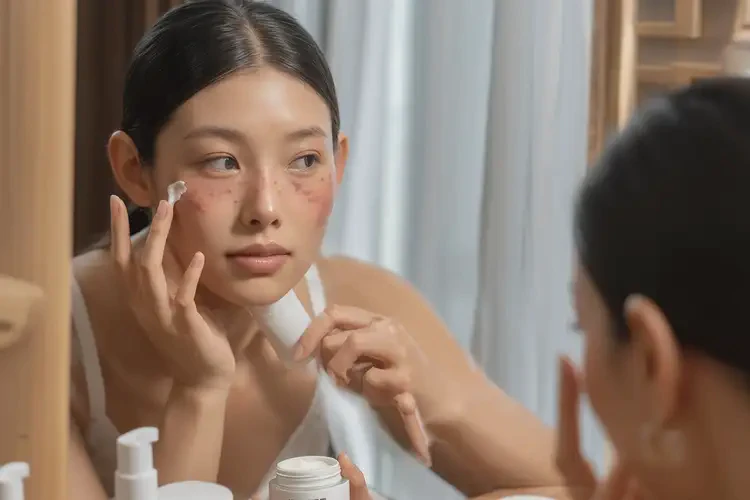 女生臉上有濕疹可不可以徹底自愈(圖2)