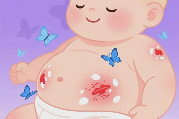 小儿肚子出湿疹能彻底自愈吗(图1)