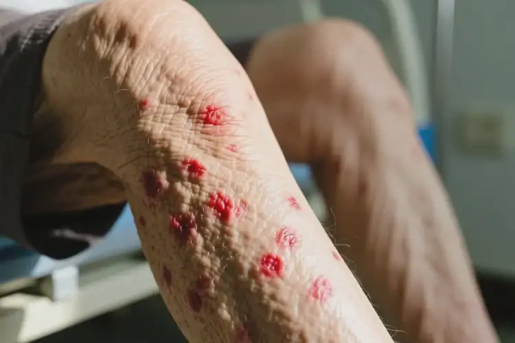 老人大腿長濕疹不管它會自己自愈嗎(圖4)