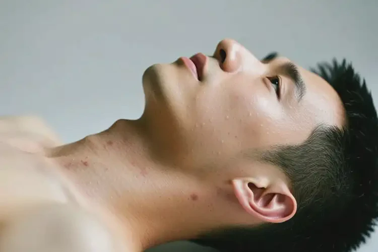 男性脖子上偶爾長濕疹不管它會自己自愈嗎(圖1)