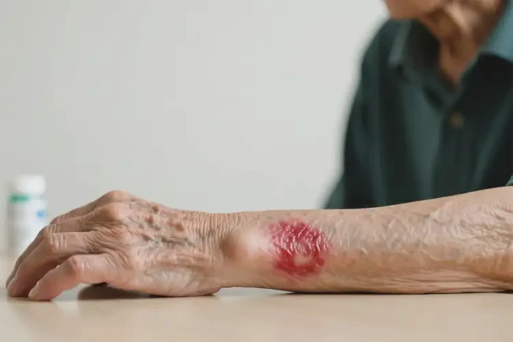 老人手臂上出現(xiàn)濕疹能靠自己自愈嗎(圖3)