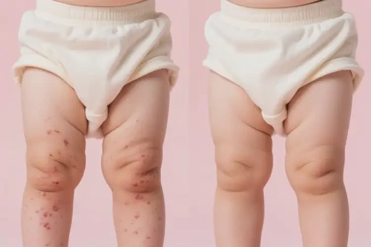 寶寶大腿上出現(xiàn)濕疹能夠徹底治愈嗎(圖3)