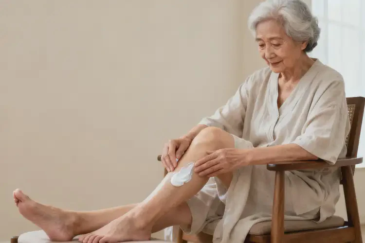 高齡老人小腿出現(xiàn)濕疹可以徹底自愈嗎(圖1)