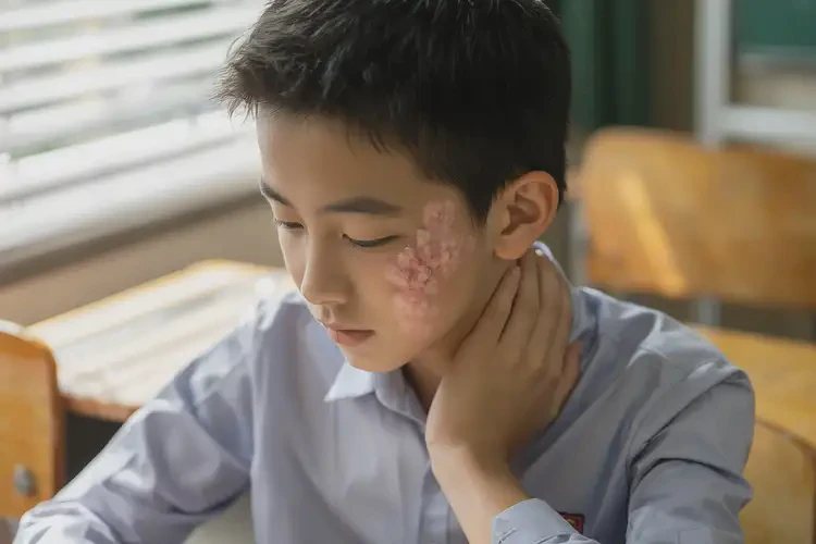 中學(xué)生脖子上偶爾起濕疹不管它會(huì)自己痊愈嗎(圖1)