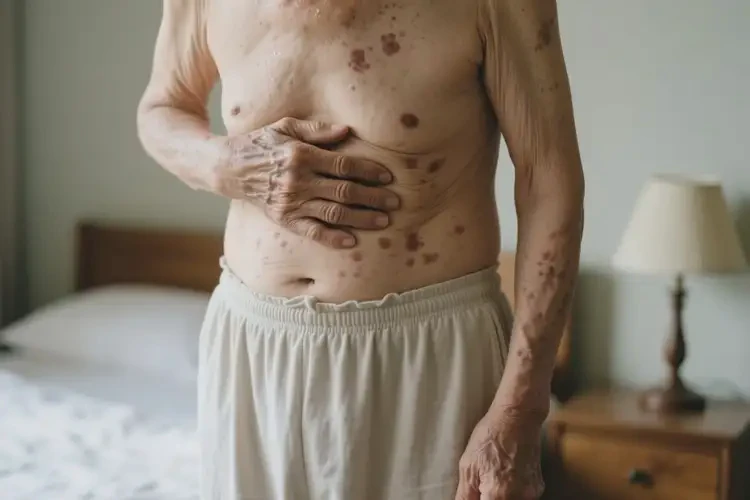 高齡老人肚子上出濕疹可以徹底自愈嗎(圖2)