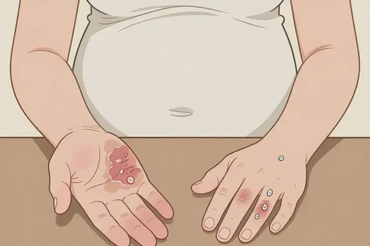 孕婦手上經(jīng)常起濕疹不管它會(huì)自己自愈嗎(圖2)