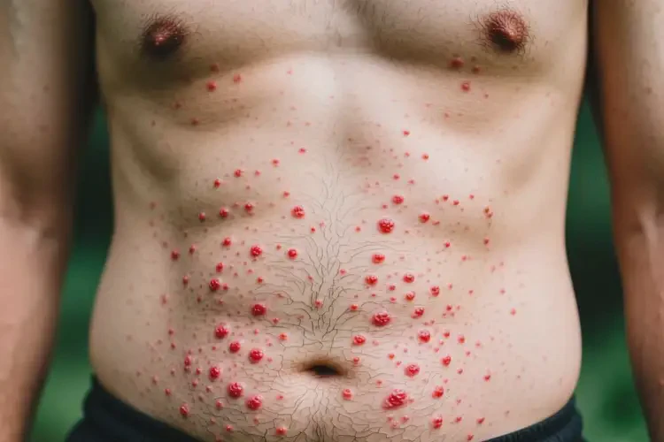 男人肚子起濕疹不管它會(huì)自己痊愈嗎(圖2)