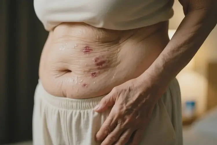 老年人肚子長濕疹能不能徹底自愈(圖1)