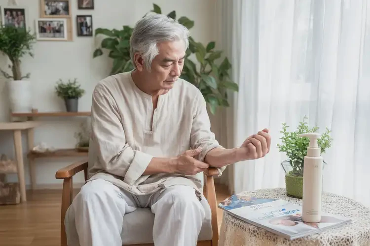 老年人脖子上偶爾起濕疹不管它會自己痊愈嗎(圖1)