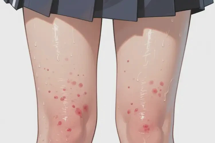 中學(xué)生大腿上偶爾起濕疹不管它會(huì)自己好嗎(圖2)