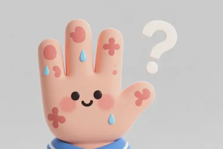 中學生手上長濕疹不管它會自己痊愈嗎(圖1)