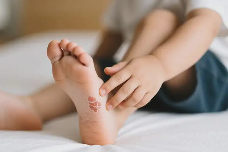 小兒腳上起濕疹不管它會自己痊愈嗎(圖3)