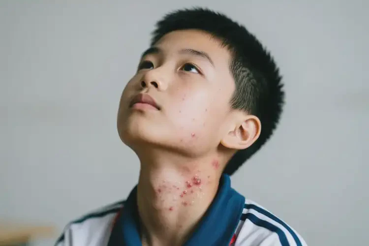 中學(xué)生脖子上經(jīng)常長濕疹能靠自己自愈嗎(圖2)