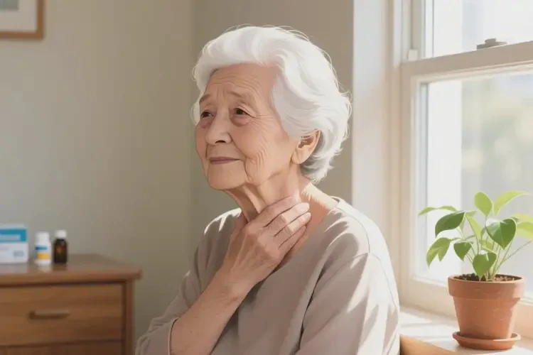 老年人脖子上出現(xiàn)濕疹能徹底自愈嗎(圖4)