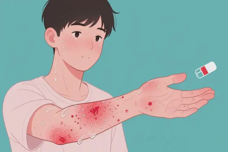 男生手臂上偶爾起濕疹能靠自己自愈嗎(圖3)