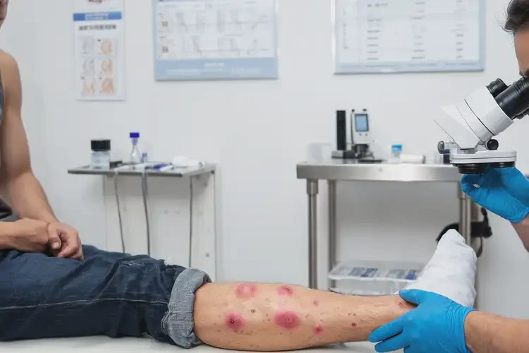 青年人小腿上起濕疹不管它會(huì)自己好嗎(圖4)