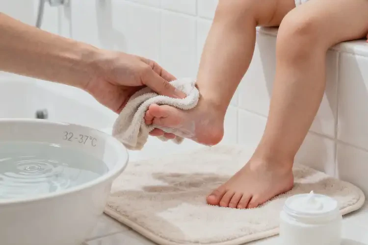 幼兒腳上偶爾長濕疹能徹底自愈嗎(圖1)