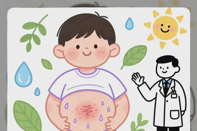 小學(xué)生肚子有濕疹可以徹底自愈嗎(圖1)