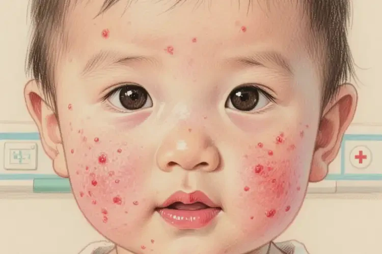 幼儿脸上出湿疹不管它会自己痊愈吗(图2)