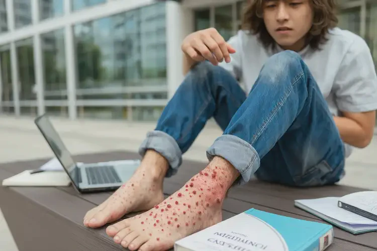 大學(xué)生小腿起濕疹不管它會(huì)自己自愈嗎(圖4)