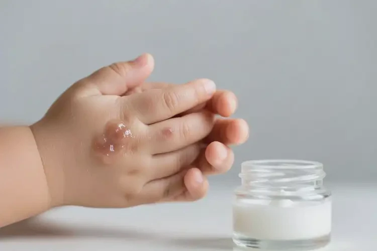 幼兒手上長(zhǎng)濕疹不管它會(huì)自己痊愈嗎(圖1)