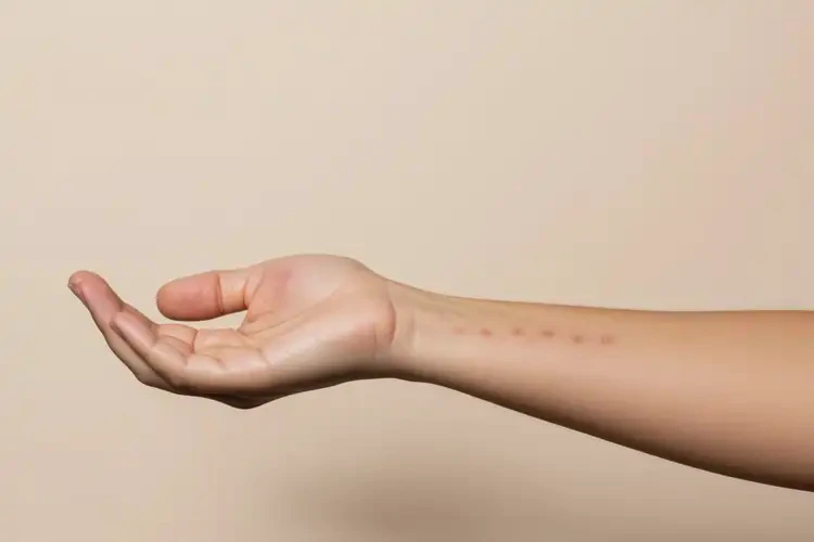 女性手臂上起濕疹不管它會(huì)自己自愈嗎(圖4)