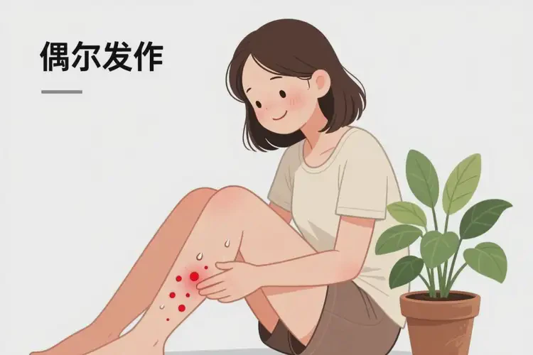 女生小腿偶爾長(zhǎng)濕疹可不可以徹底自愈(圖2)