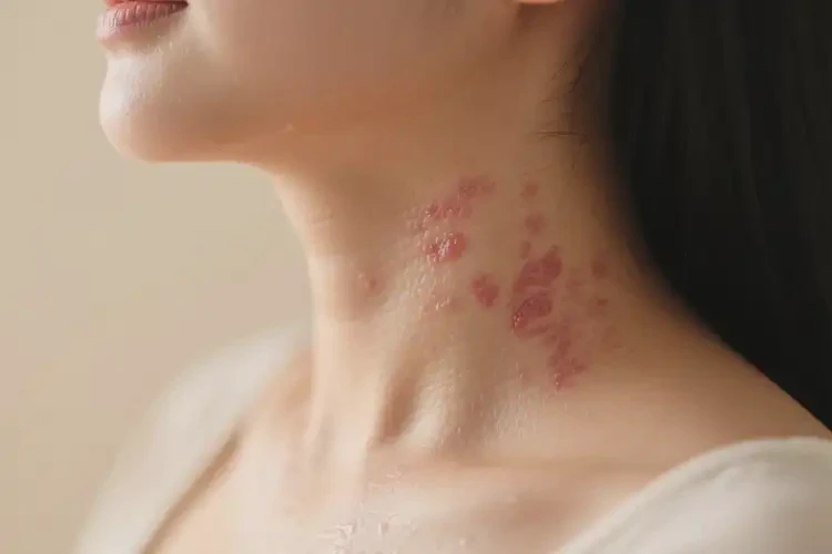 產(chǎn)婦脖子偶爾起濕疹可不可以徹底自愈(圖1)