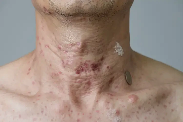男人脖子上偶爾起濕疹不管它會自己好嗎(圖3)
