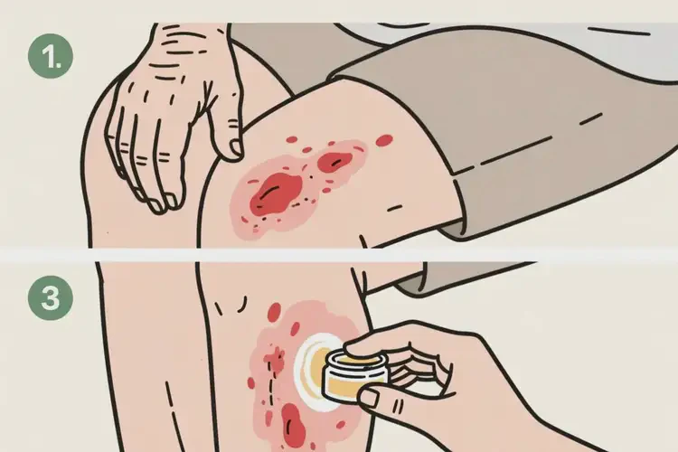 老人大腿容易起濕疹能夠徹底治愈嗎(圖1)