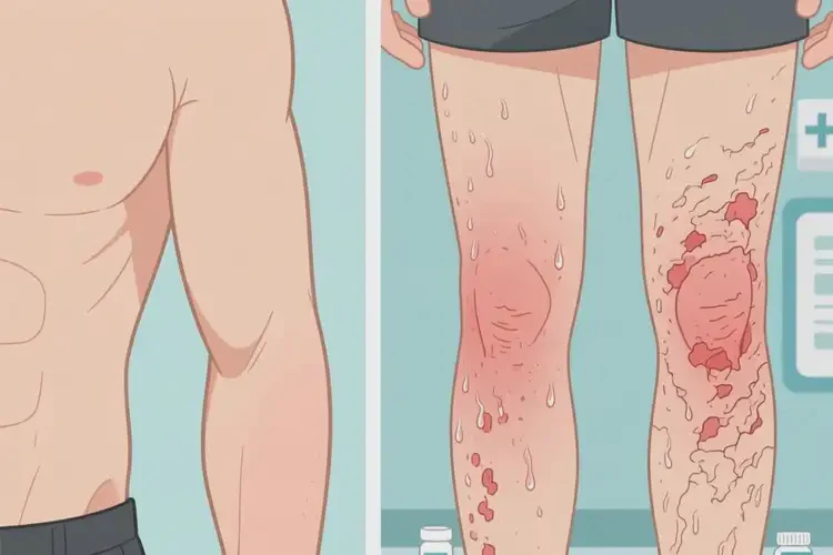 男性四肢經(jīng)常長濕疹不管它會自己痊愈嗎(圖4)