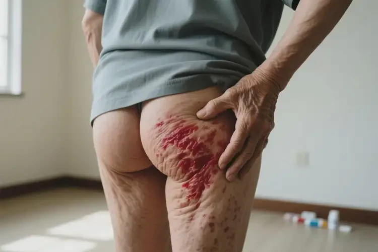 老年人屁股經(jīng)常長濕疹不管它會(huì)自己好嗎(圖1)