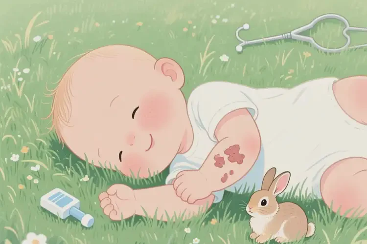 新生兒身上出濕疹能靠自己自愈嗎(圖1)