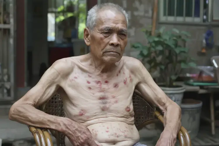 高齡老人肚子上偶爾起濕疹不管它會自己好嗎(圖4)