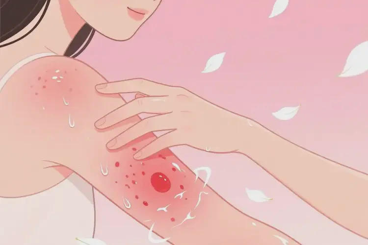 女性手臂上有濕疹不管它會自己痊愈嗎(圖2)