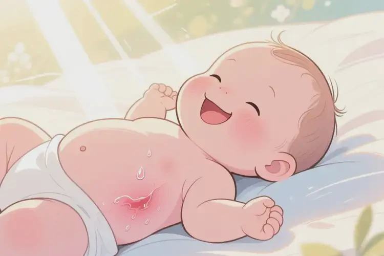 寶寶肚子容易長(zhǎng)濕疹可以徹底自愈嗎(圖1)