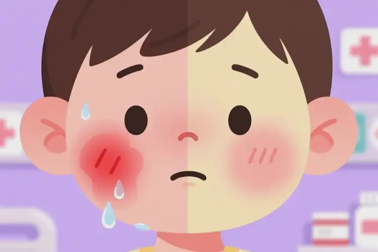 少兒面部起濕疹不管它會自己自愈嗎(圖1)