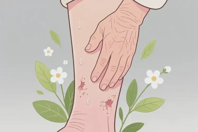 老人小腿上經(jīng)常起濕疹不管它會自己自愈嗎(圖2)