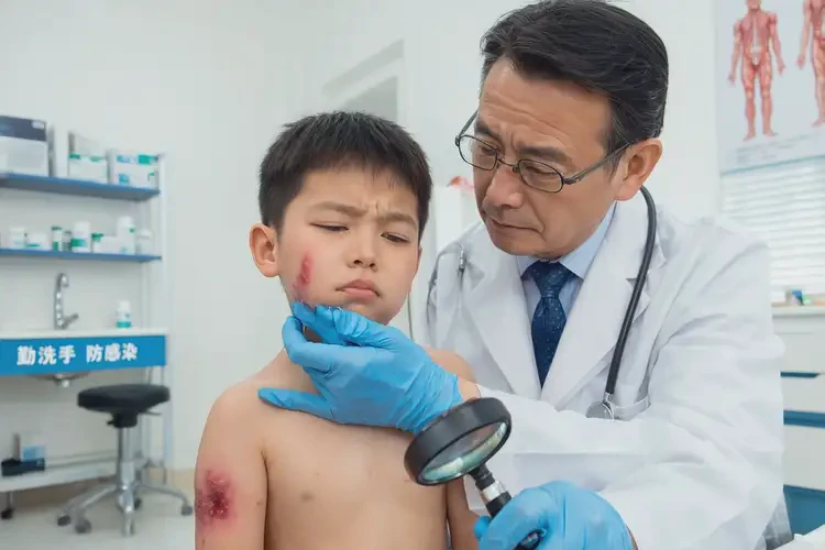 小兒臉上偶爾起濕疹不管它會自己痊愈嗎(圖3)