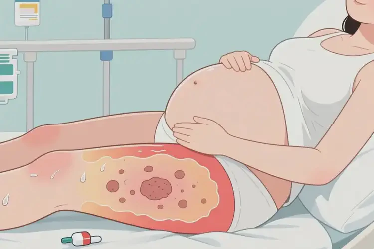 孕婦大腿偶爾起濕疹能靠自己自愈嗎(圖1)