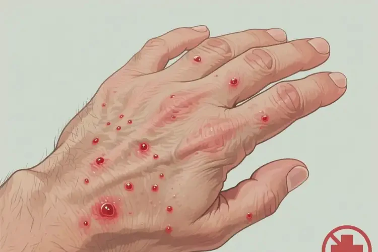 男人手上經(jīng)常起濕疹能夠徹底治愈嗎(圖2)