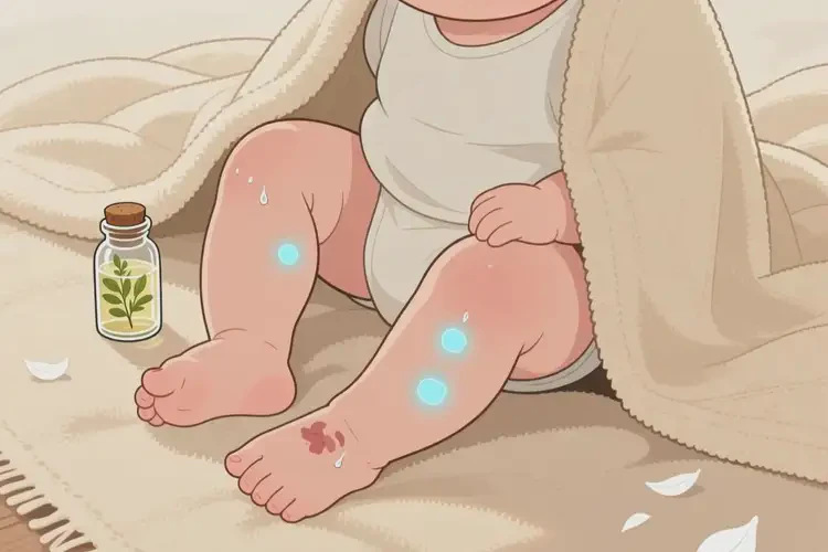 寶寶小腿上容易長濕疹可以徹底自愈嗎(圖2)