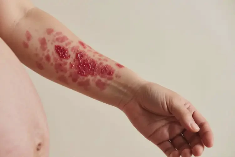 產(chǎn)婦手臂上起濕疹不管它會(huì)自己好嗎(圖4)