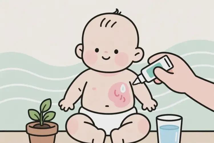 小兒肚子有濕疹能夠徹底治愈嗎(圖1)