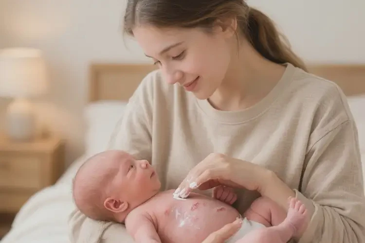 新生兒肚子上容易起濕疹能靠自己自愈嗎(圖4)