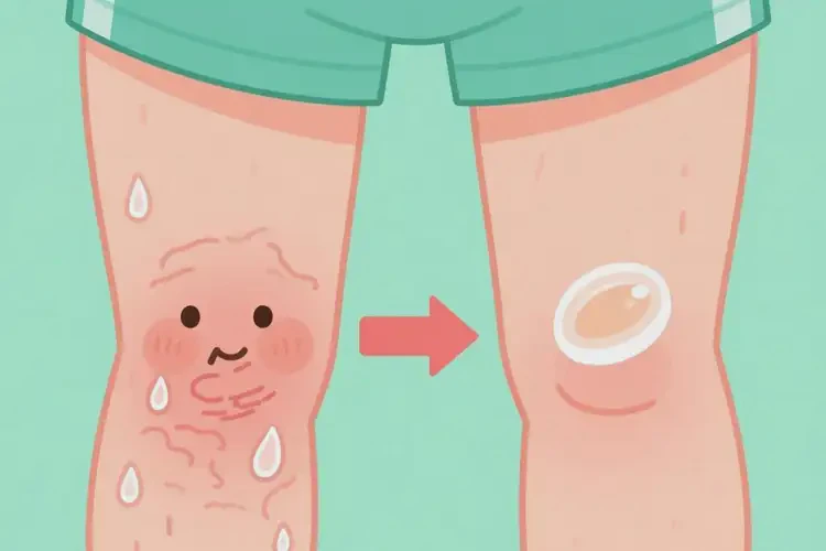 小兒大腿上出濕疹能靠自己自愈嗎(圖2)